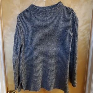 Old navy light and dark gray striped sweater